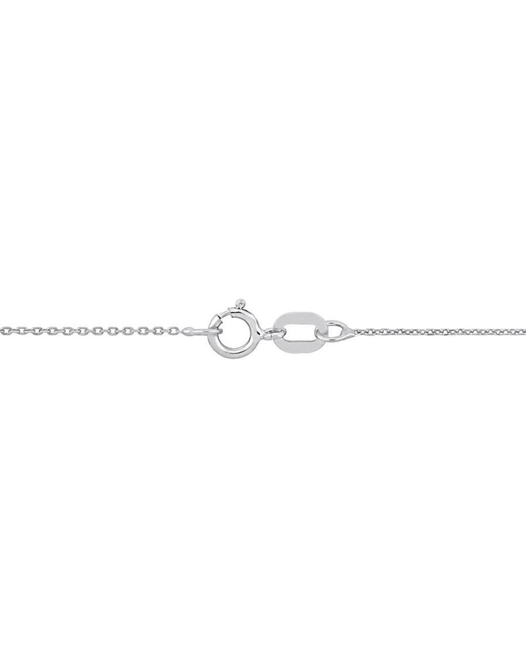 Amour Metallic 0.7Mm Diamond-Cut Cable Chain Necklace for men