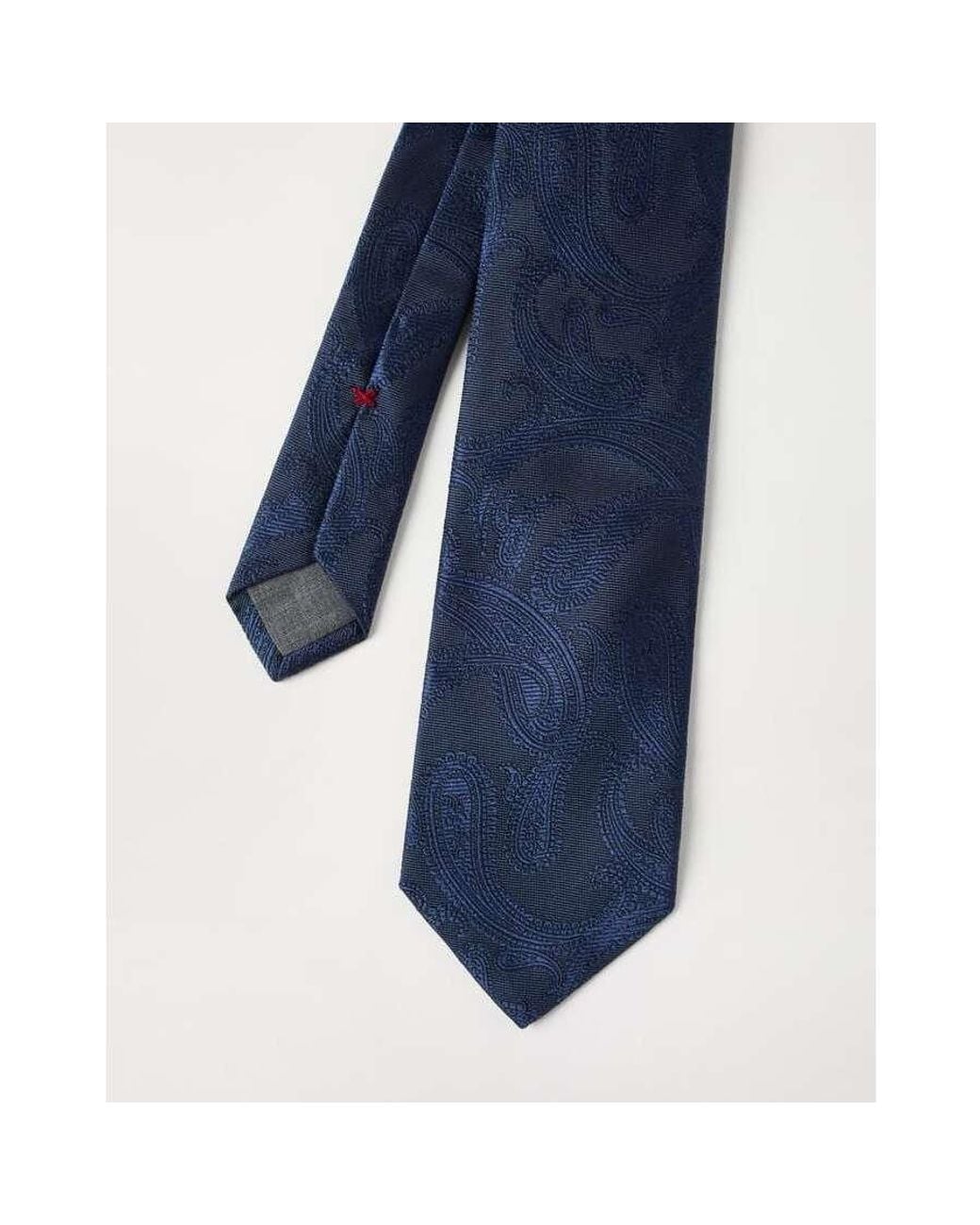 Brunello Cucinelli Blue Sapphire Silk Jacquard Tie for men