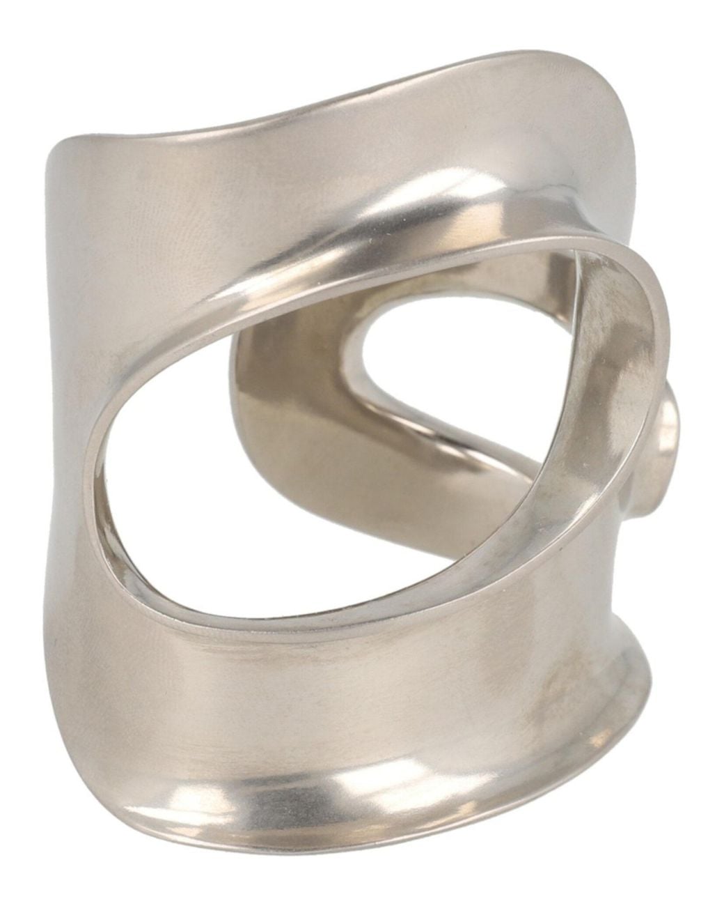 Ferragamo White Small Sculptural Cutout Bracelet for men