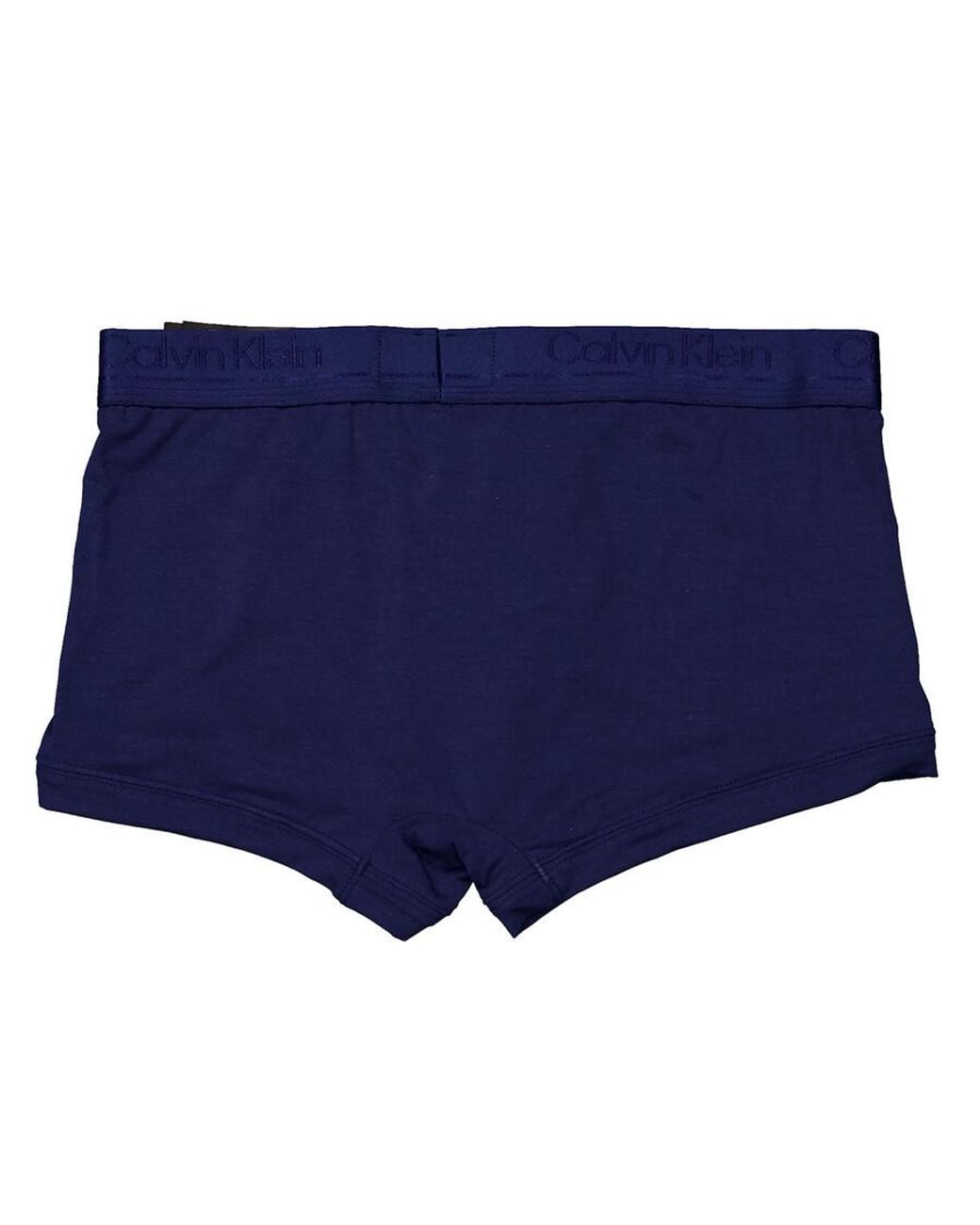 Calvin Klein Blue Solid Low-Rise Trunks for men