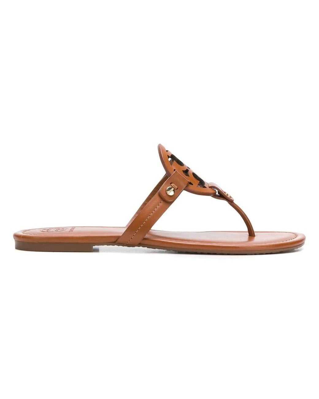 Tory Burch Pink Ladies Leather Miller Slippers, Brand for men