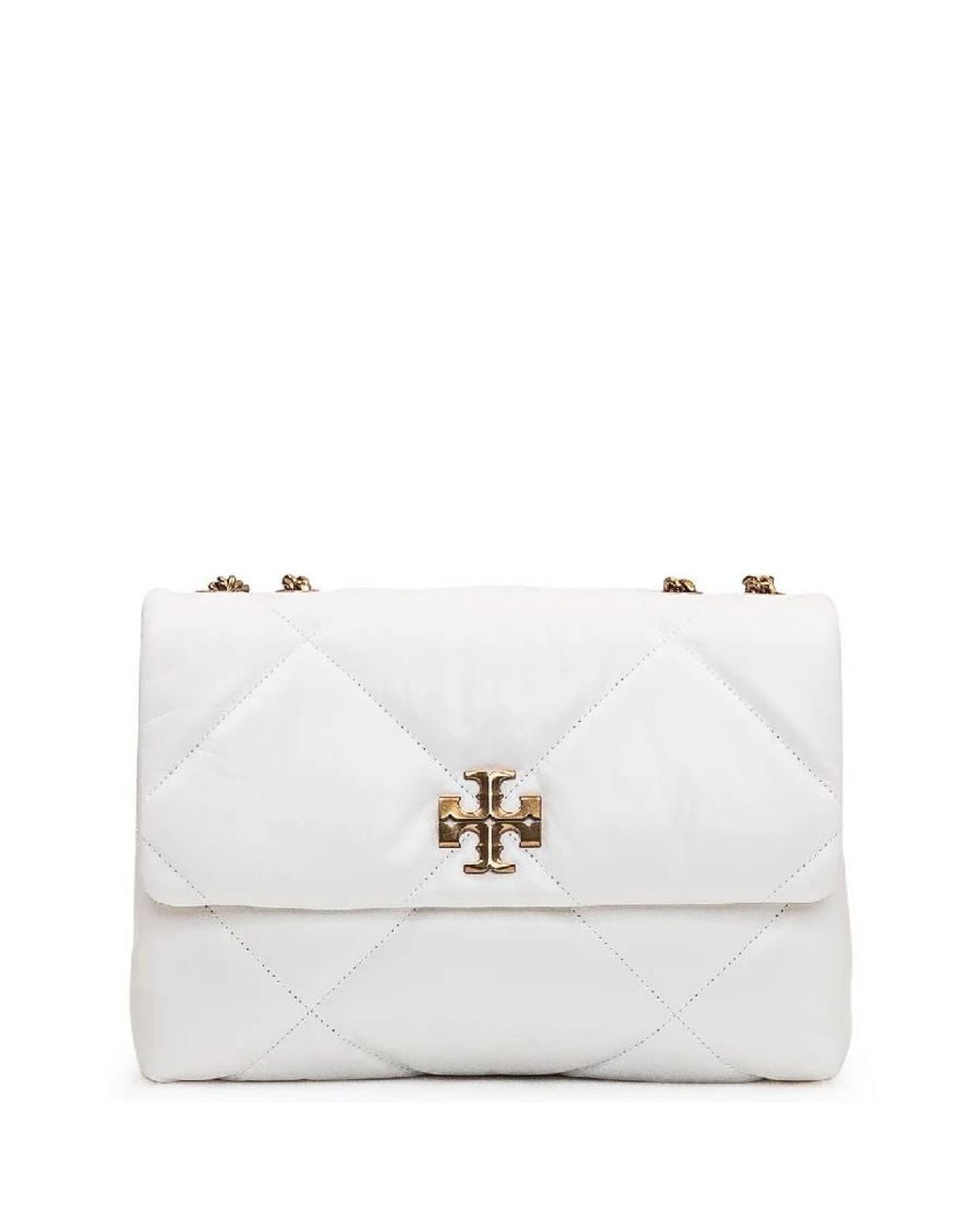Tory Burch White Kira Quilt Convertible Shoulder Bag for men