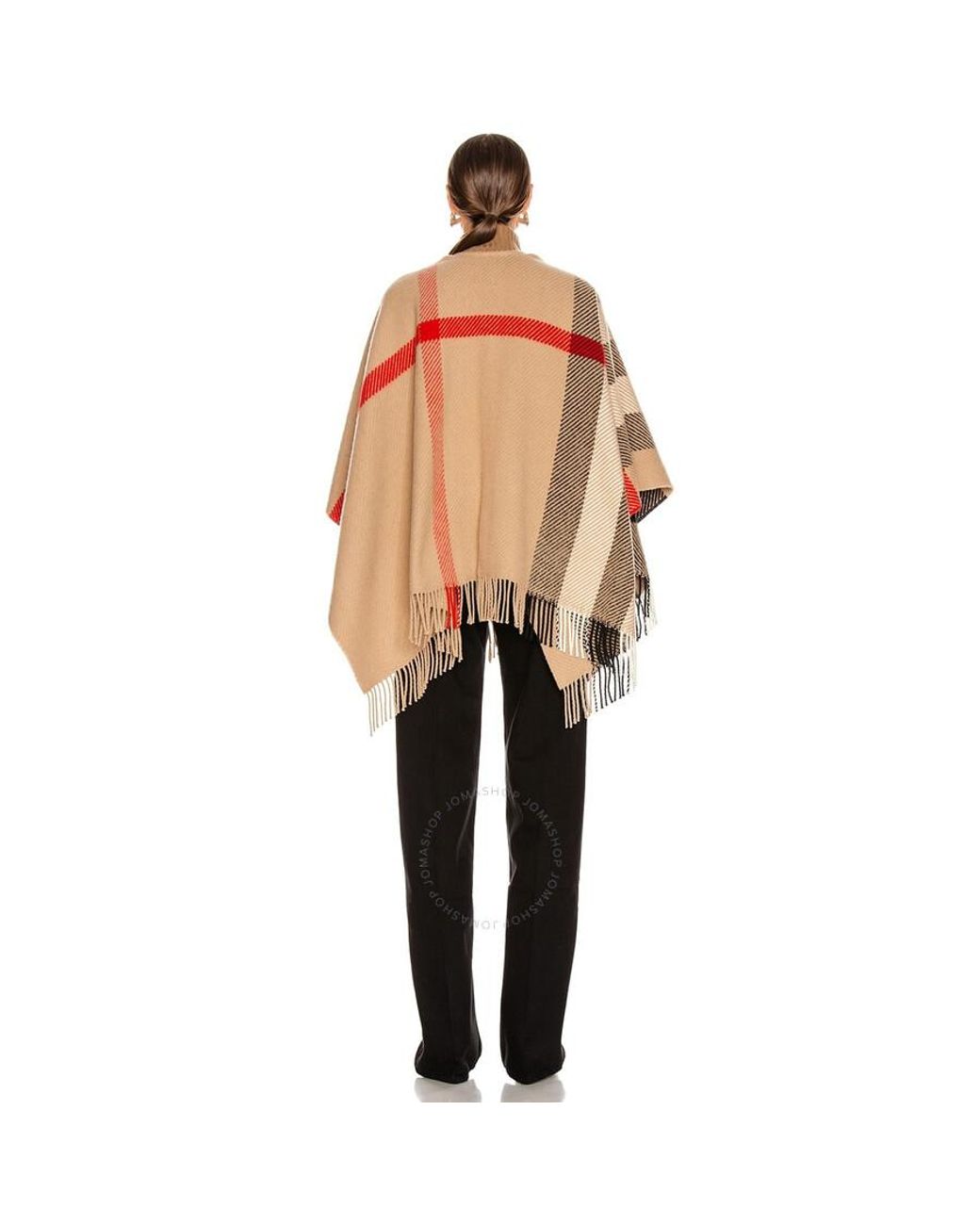 Burberry mega check cape top