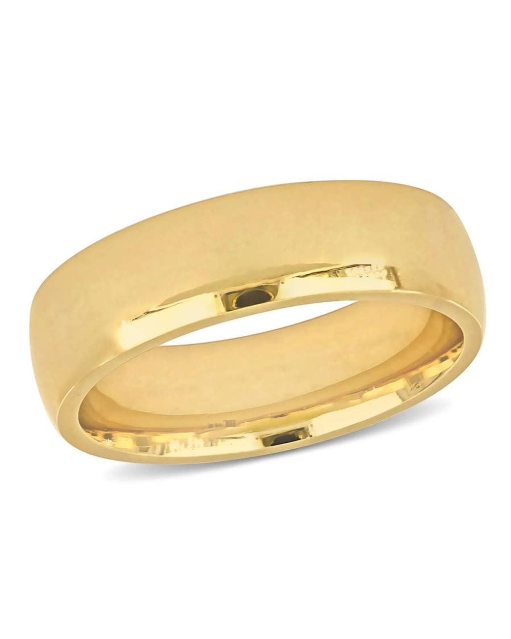 Amour Metallic 6.5Mm Finish Comfort Fit Wedding Band for men