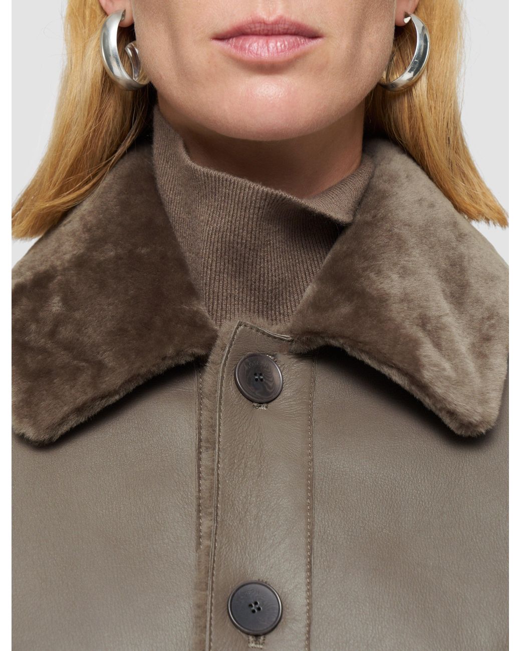 Joseph Brown Alloway Reversible Soft Shearling Jacket