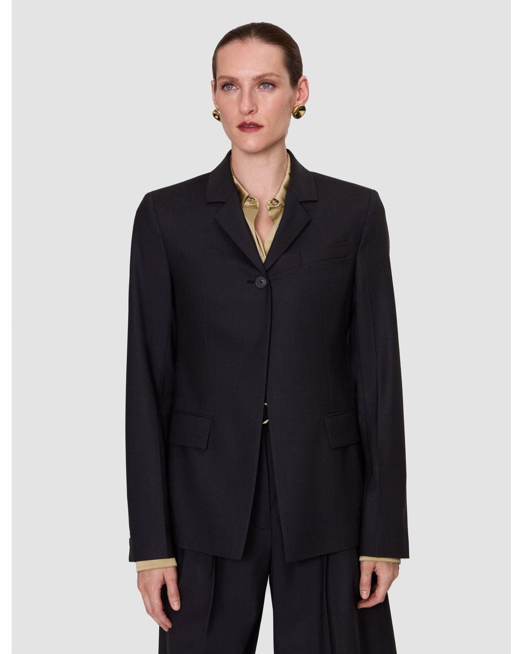 Joseph Black Taeo Wool Tailoring Jacket