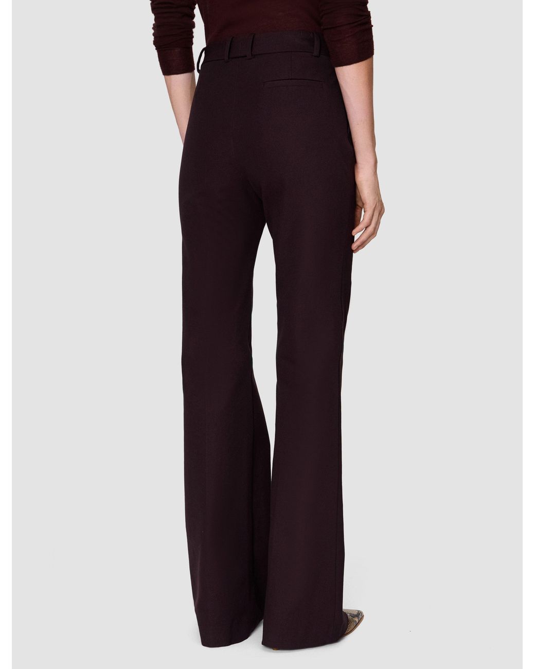 Joseph Purple Tafira Gabardine Stretch Trousers