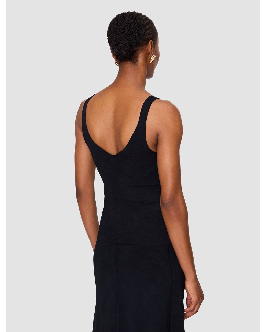 Joseph Black Joann Jacquard Milano Tank Top