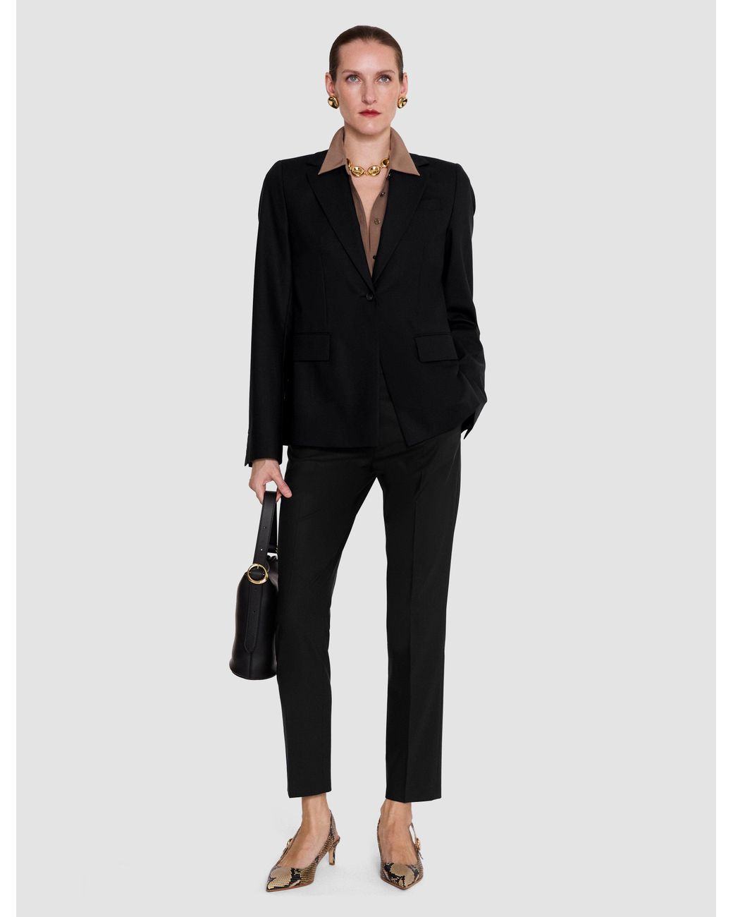 Joseph Black Jackie Wool Tailoring Stretch Jacket