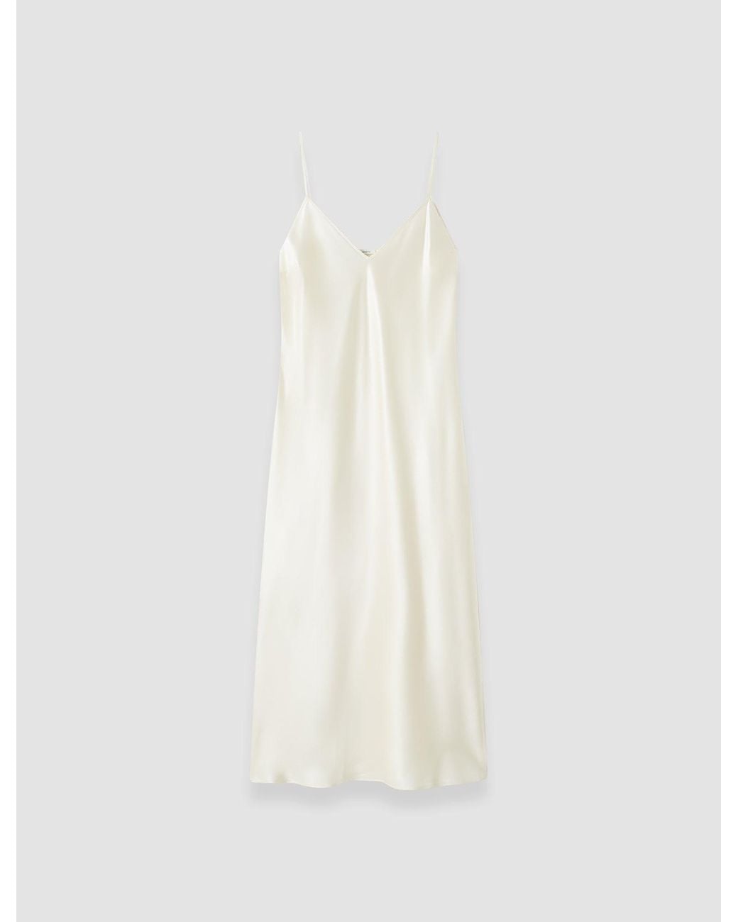 Joseph White Clea Silk Satin Dress