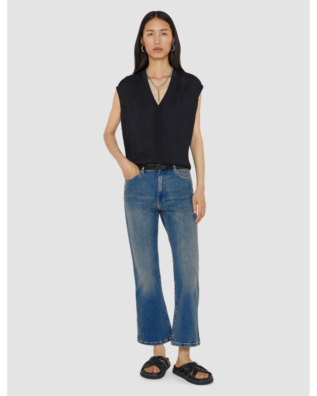 Joseph Blue Denim Stretch York Trousers