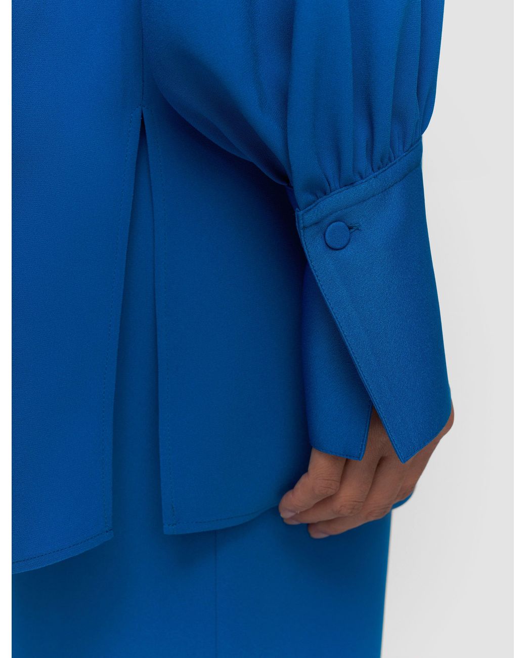Joseph Blue Bou Crepe Blouse