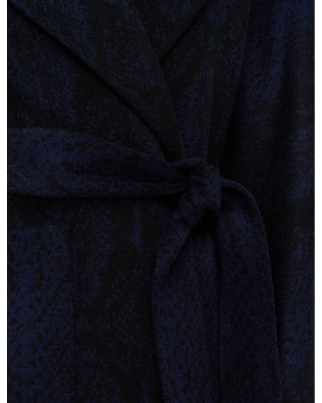 Joseph Blue Spencer Double Face Snake Jacquard Coat