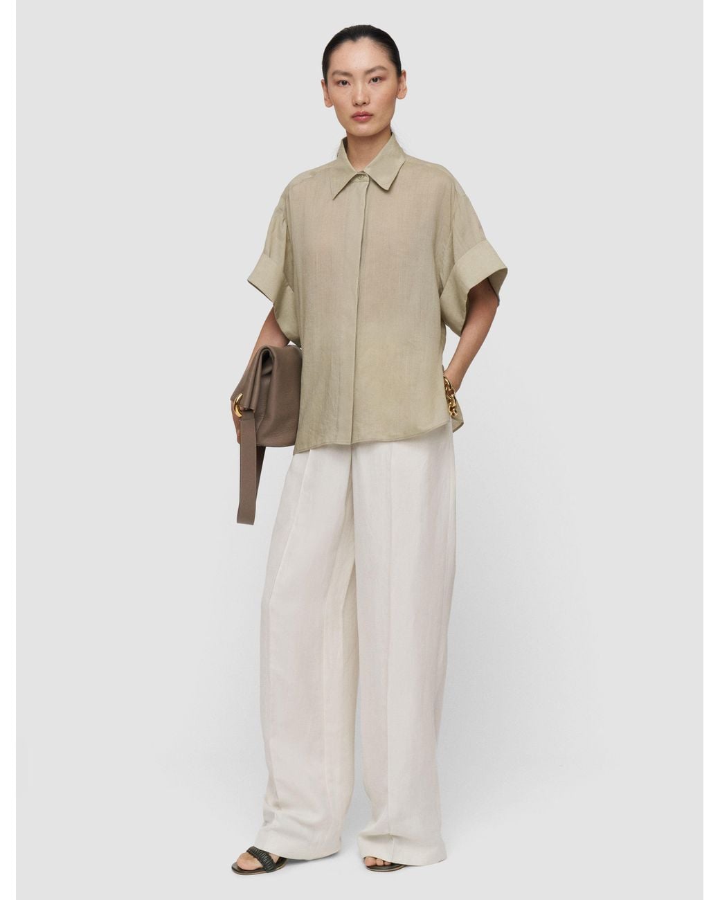 Joseph Natural Justi Ramie Voile Shirt