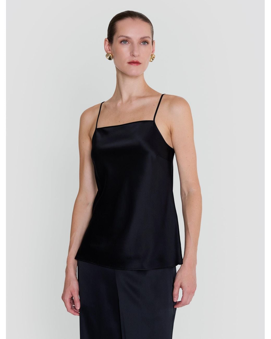 Joseph Black Cloe Silk Satin Camisole