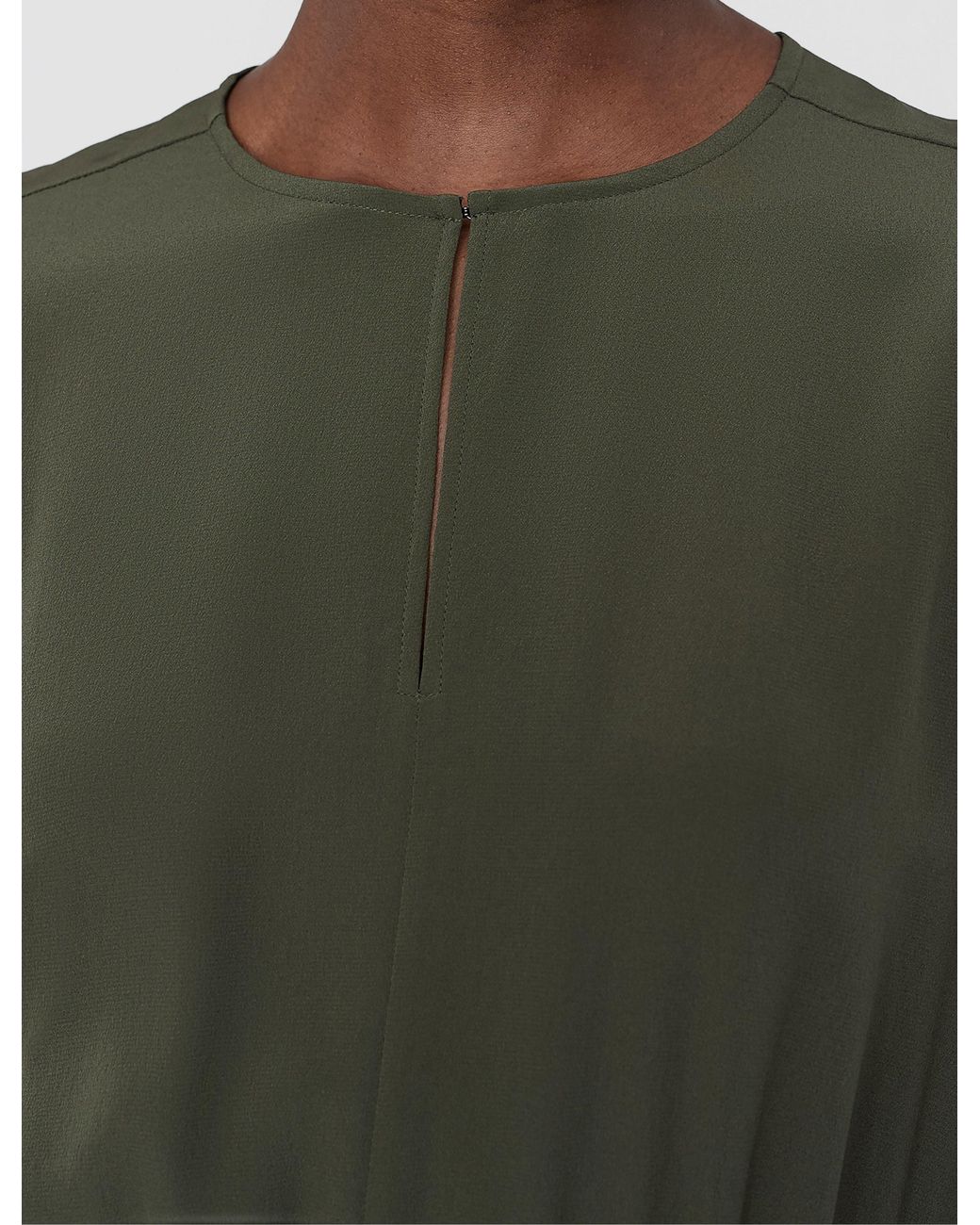 Joseph Green Silsila Crepe De Soie Silk Dress