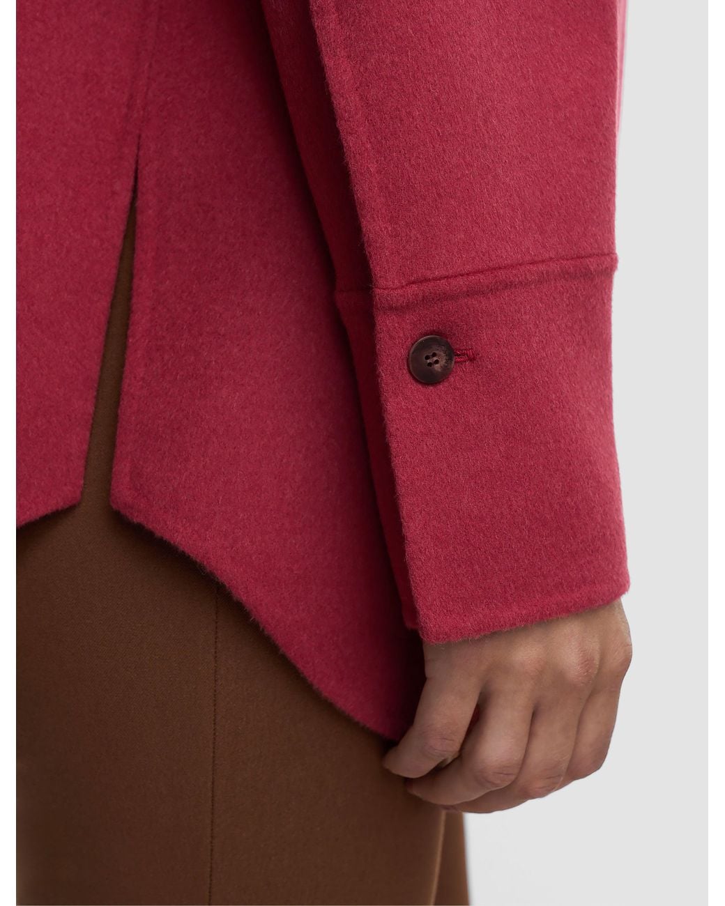 Joseph Red Wada Double Face Cashmere Overshirt
