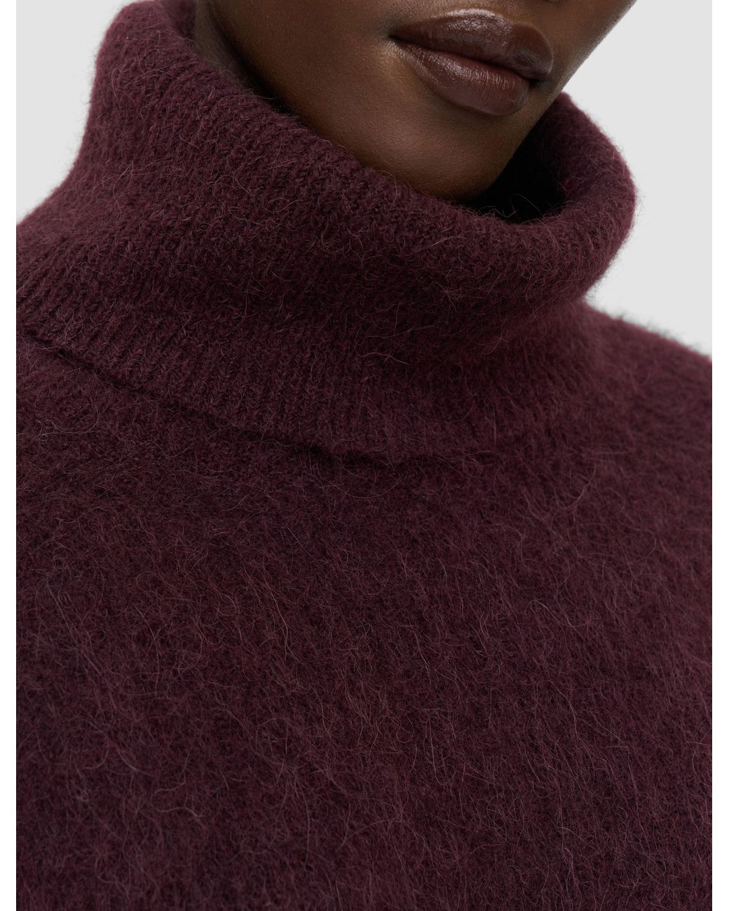 Joseph Red Meslay Brushed Wool Jumper