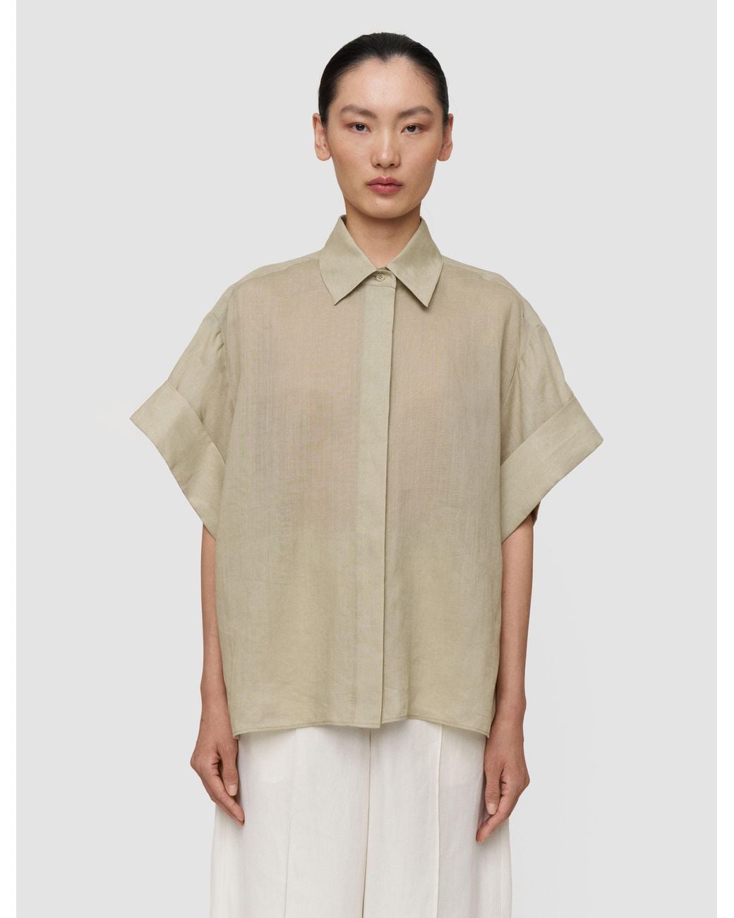 Joseph Natural Justi Ramie Voile Shirt