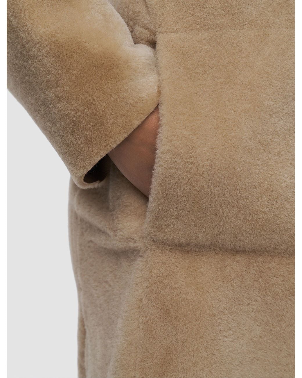 Joseph Natural Britanny Reversible Soft Shearling Coat