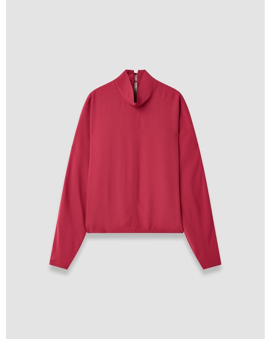 Joseph Red Buick Crepe Blouse