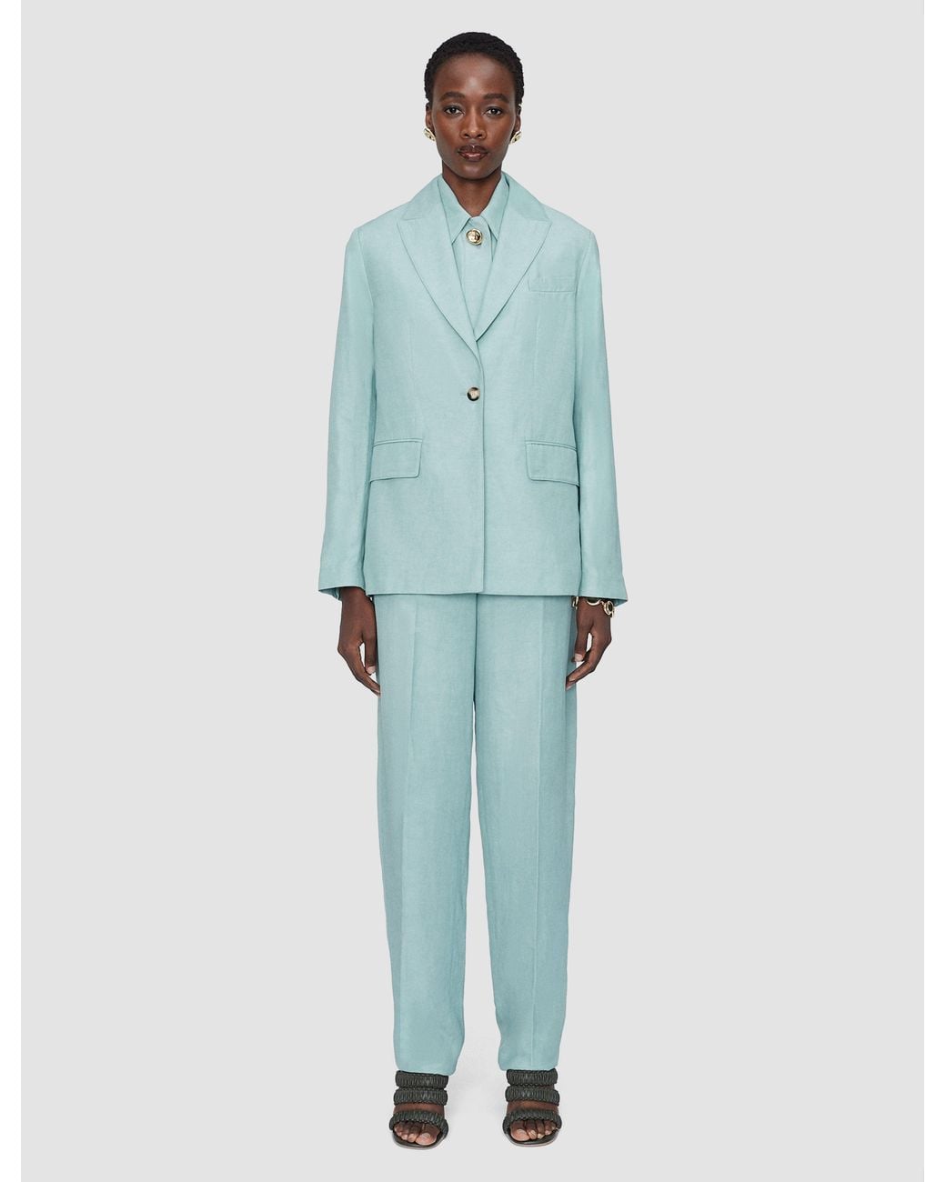 Joseph Blue Rochd Light Linen Blend Jacket