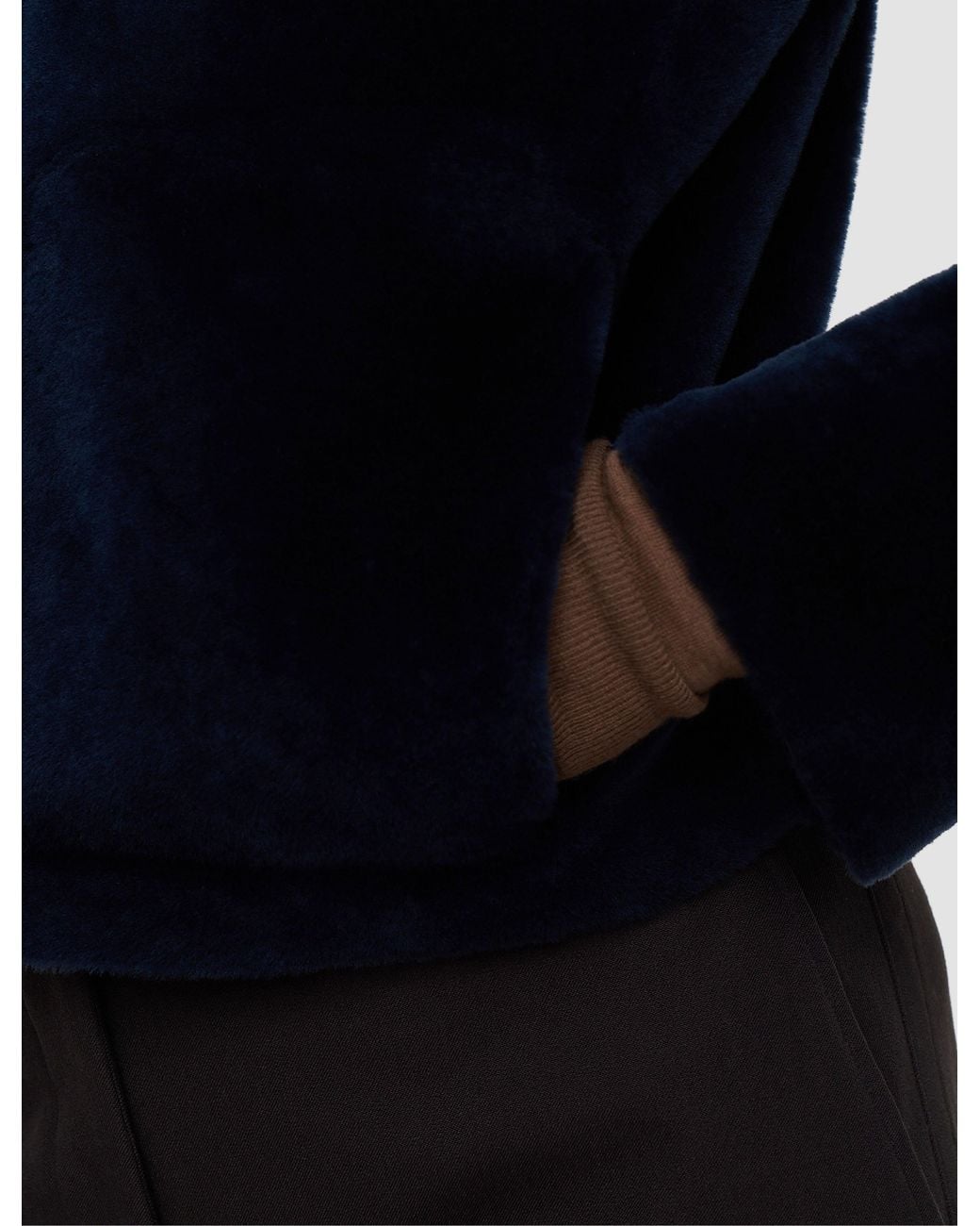 Joseph Blue Alloway Reversible Soft Shearling Jacket