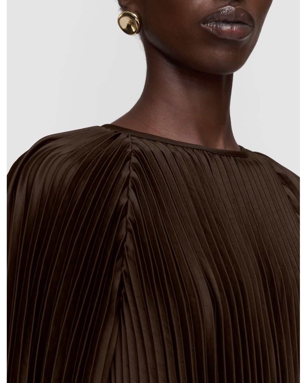 Joseph Black Ortiz Pleated Woven Dress