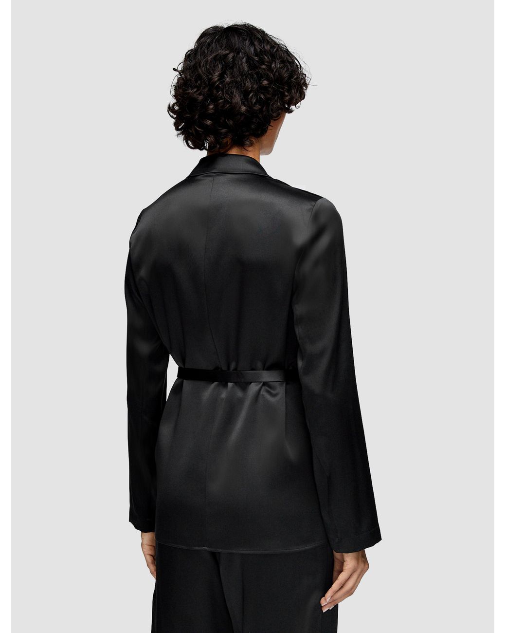 Joseph Blue Joubert Silk Satin Jacket