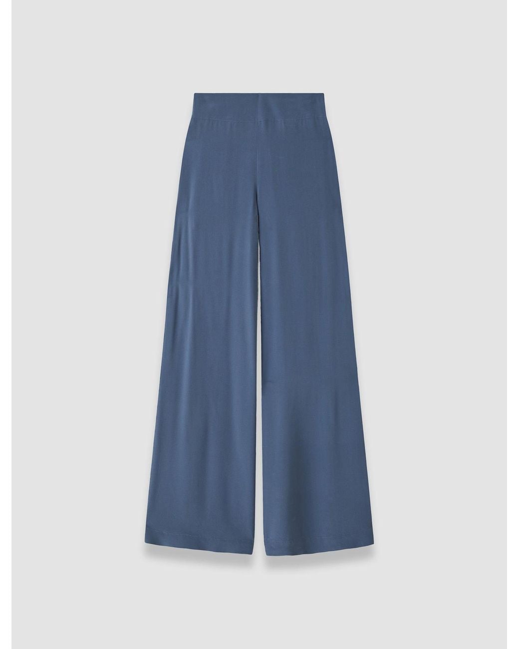 Joseph Blue Rihani Crepe De Soie Silk Trousers