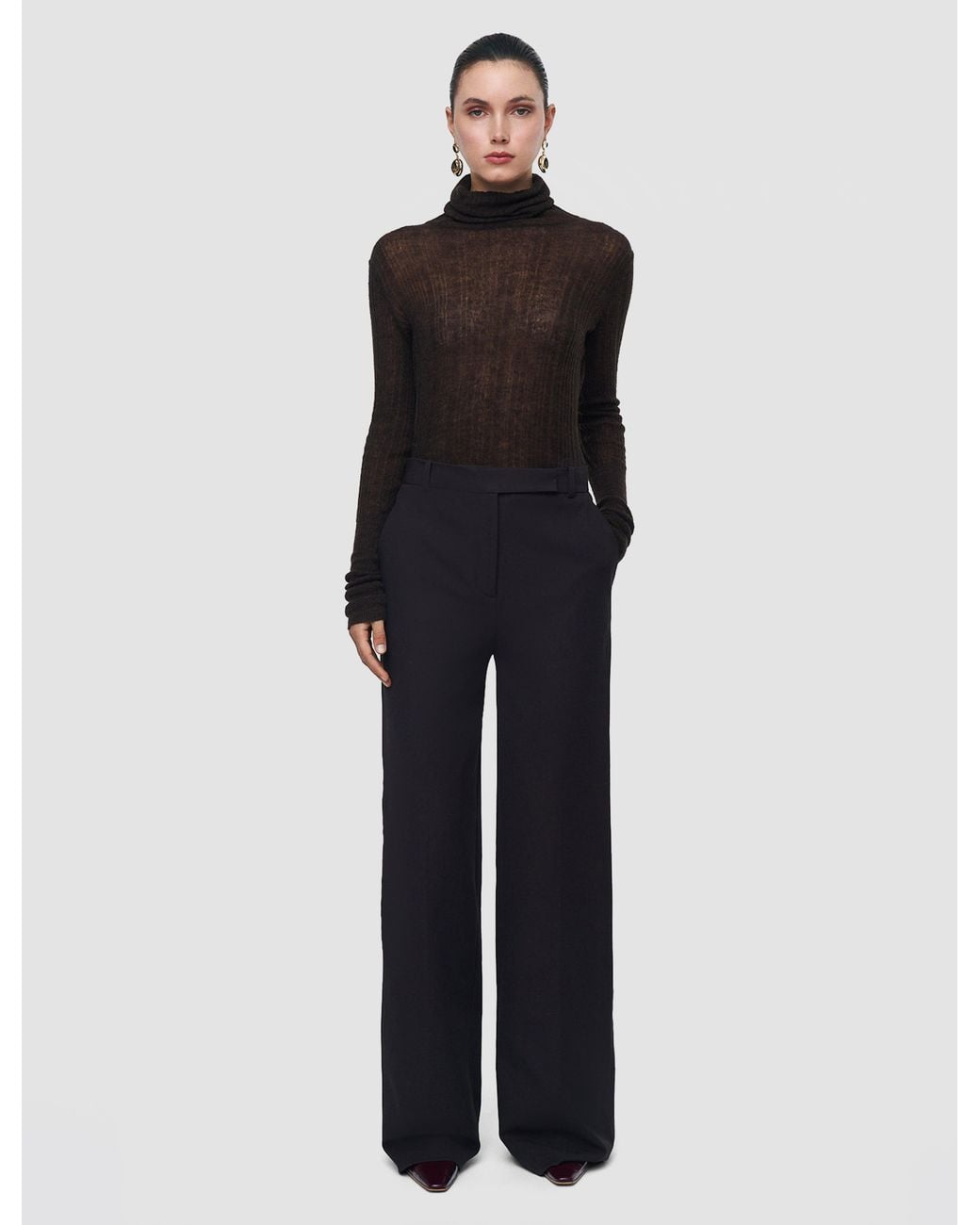 Joseph Brown Yukio Gabardine Stretch Trousers