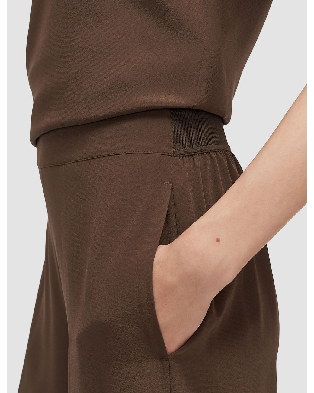 Joseph Brown Rihani Crepe De Soie Silk Trousers