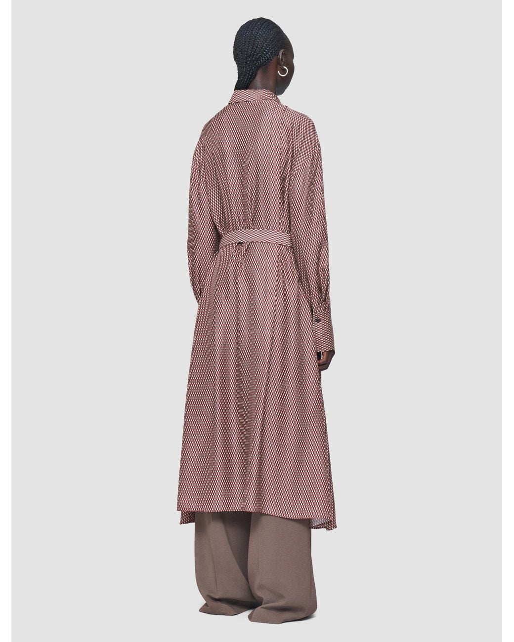 Robe Orlan En Mélange De Soie Imprimée Joseph en coloris Pink