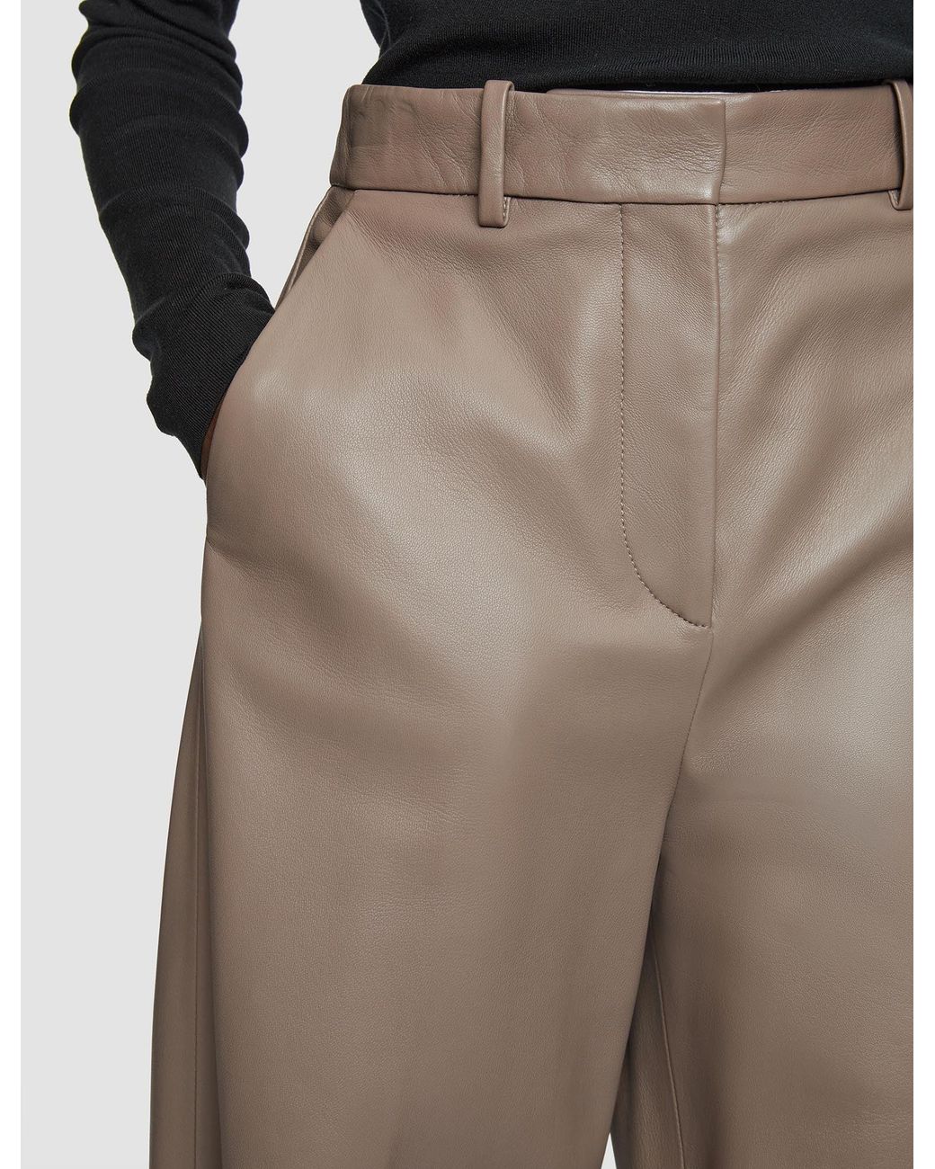 Joseph Multicolor Alana Nappa Leather Trousers