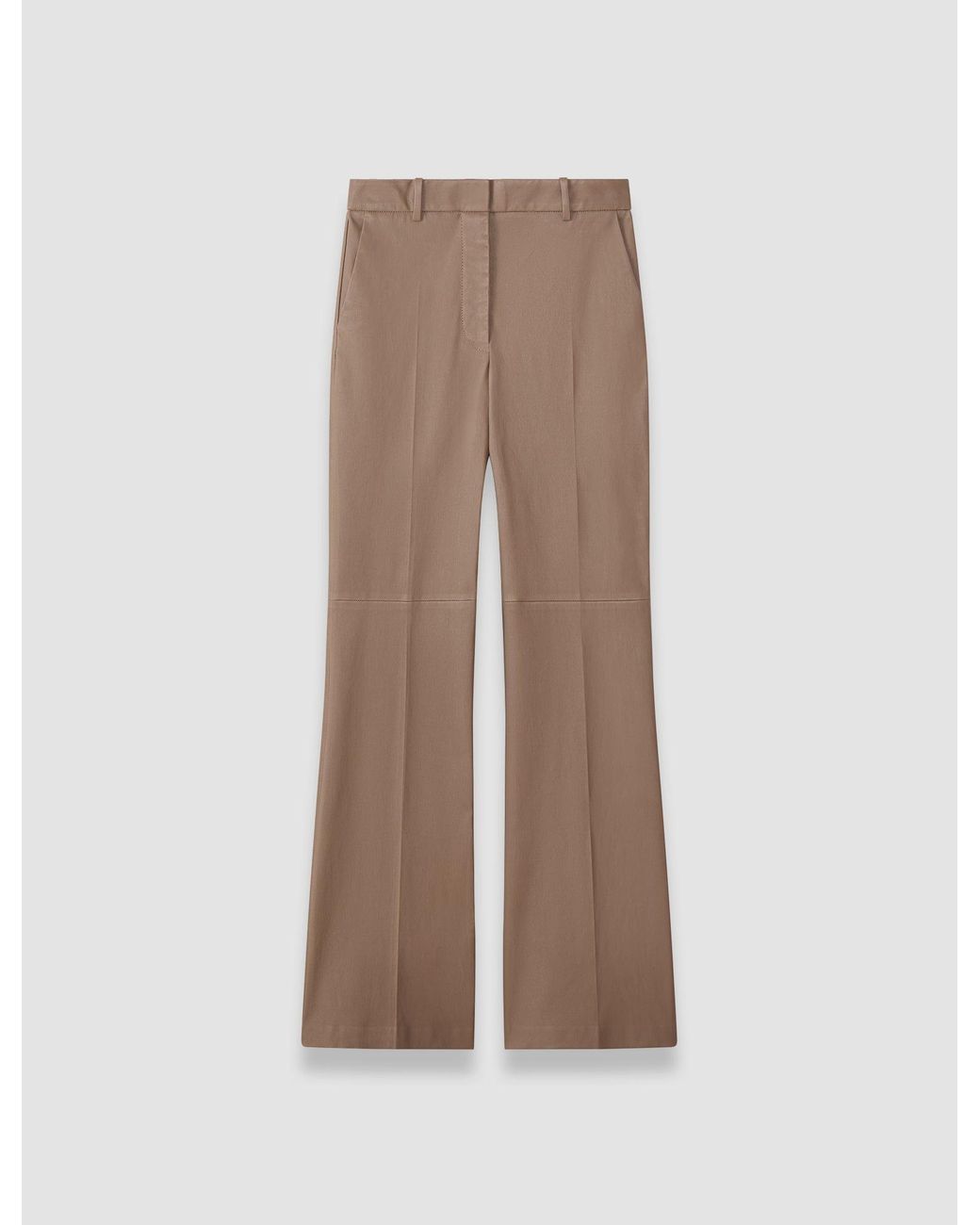 Joseph Natural Tafira Leather Stretch Trousers