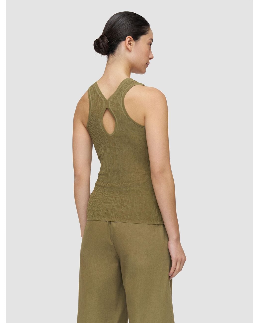 Joseph Green Bayt Crinkle Viscose Vest Top