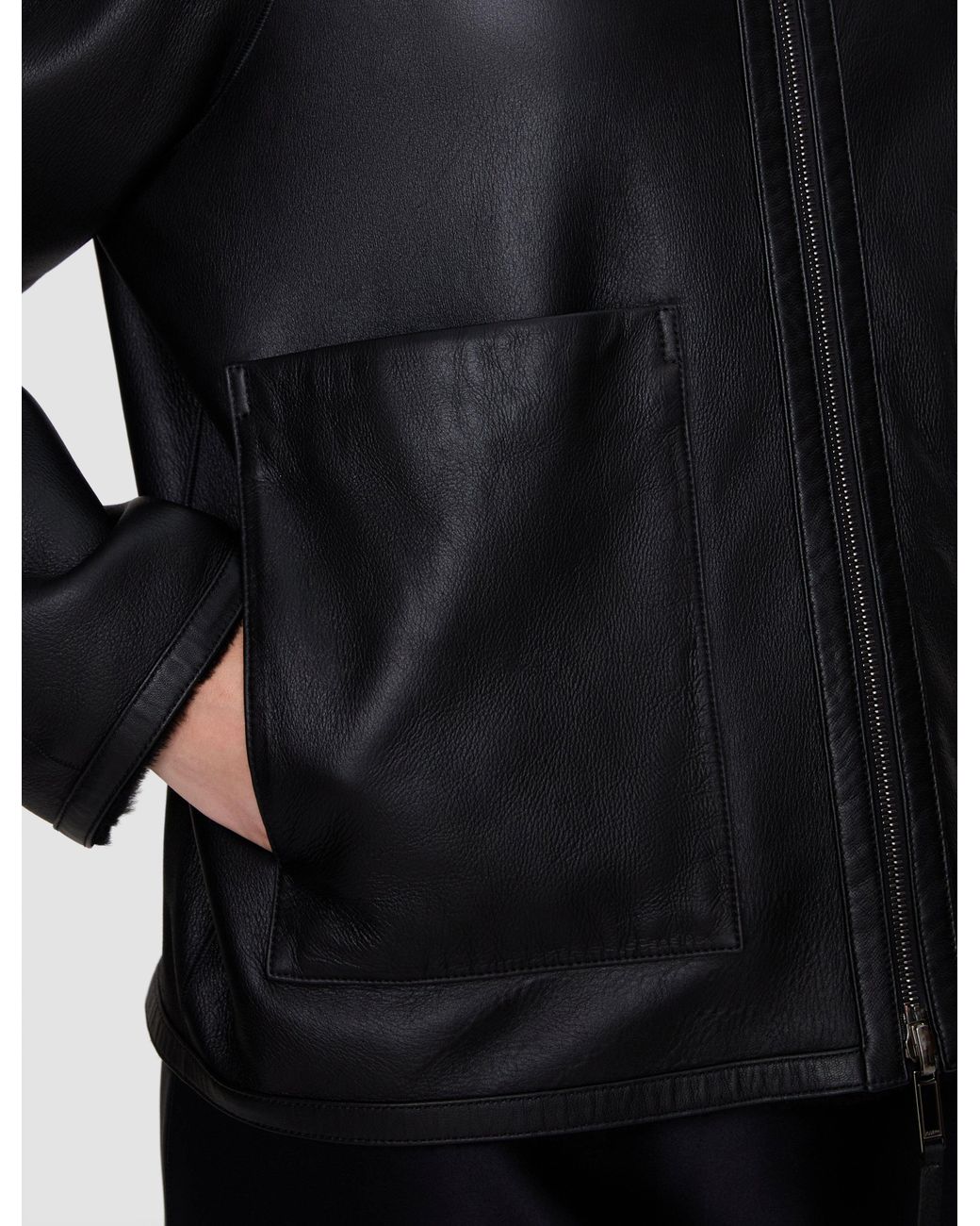 Joseph Black Kyro Reversible Soft Shearling Jacket