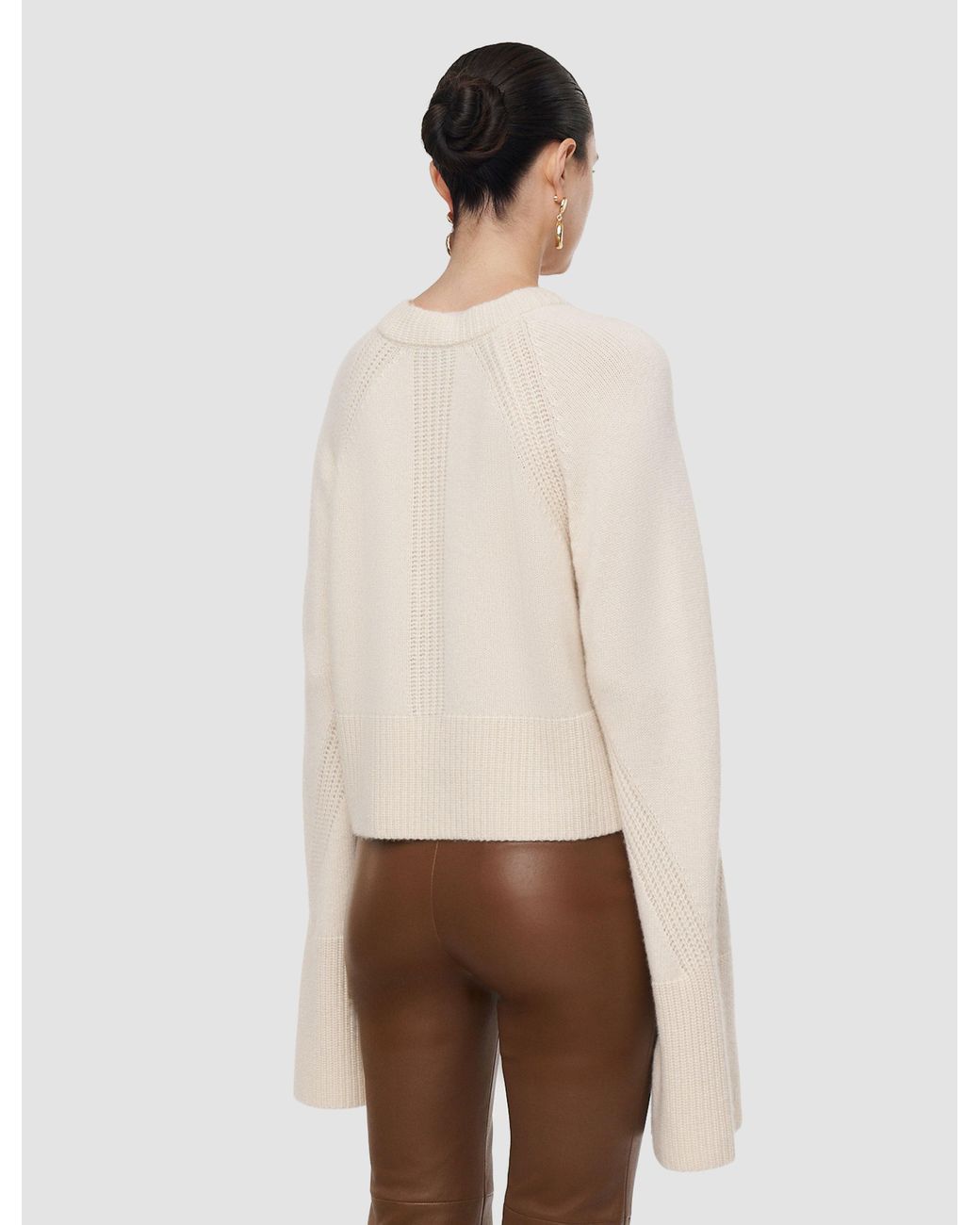 Joseph White Maple Pure Cashmere Jumper