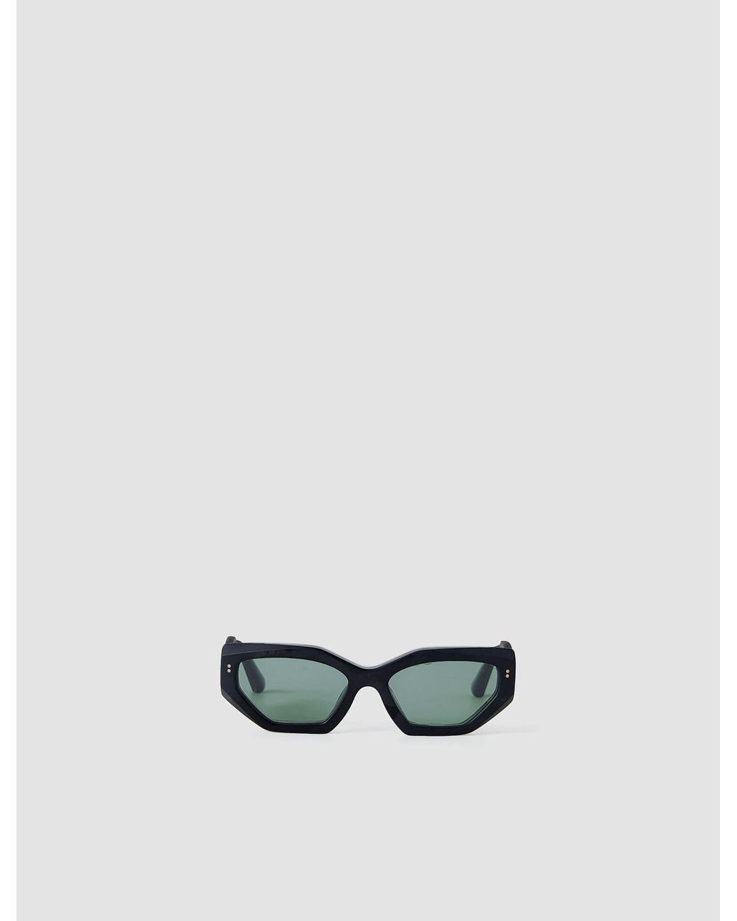 Joseph White Souk Cat Eye Matte Sunglasses