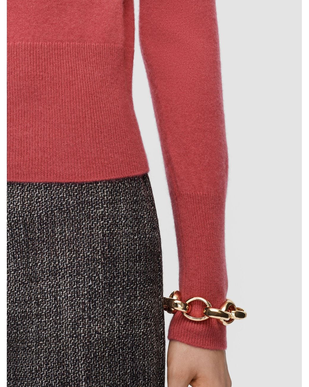 Joseph Red Melby Light Pure Cashmere Jumper