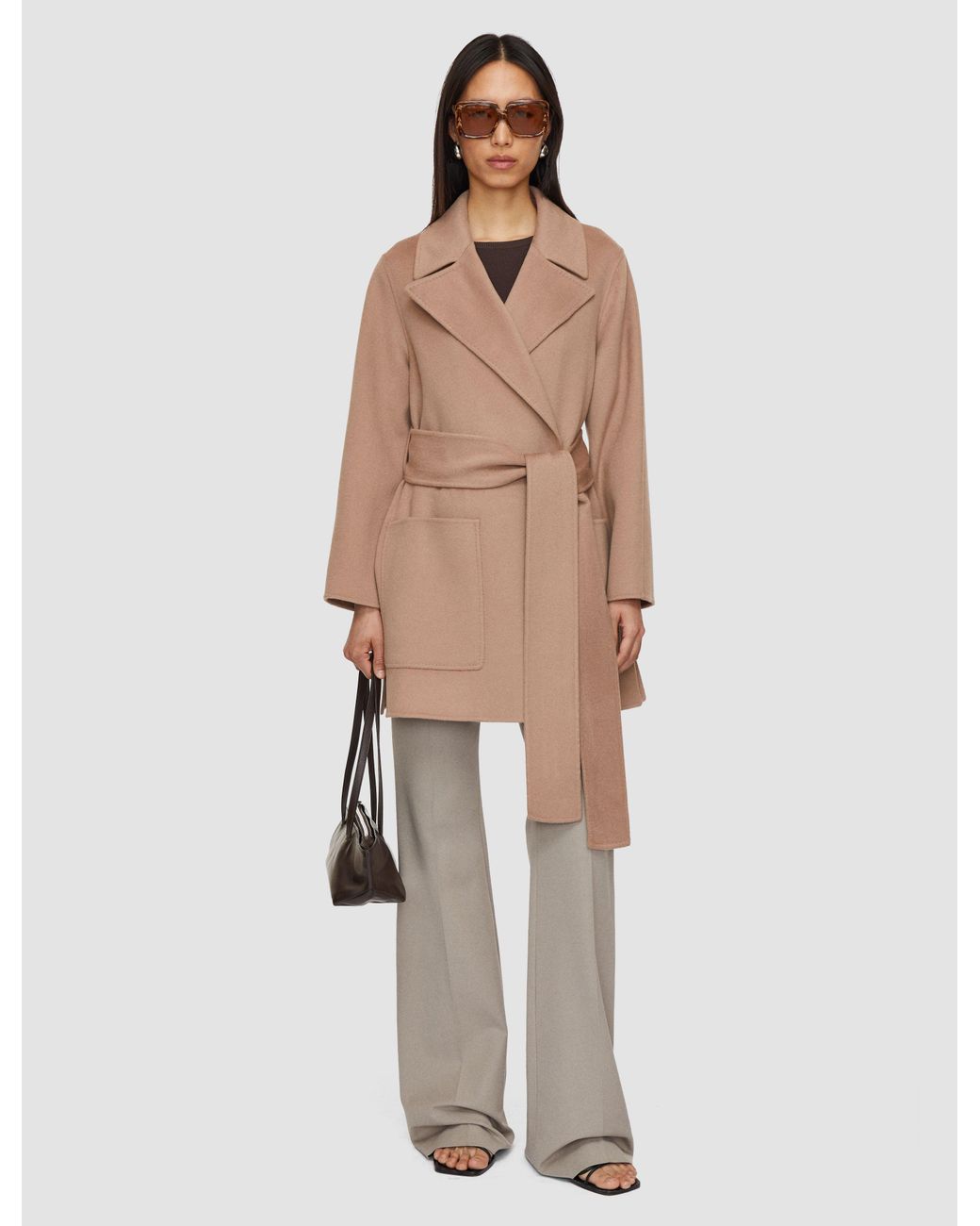 Joseph Natural Clemence Double Face Cashmere Coat