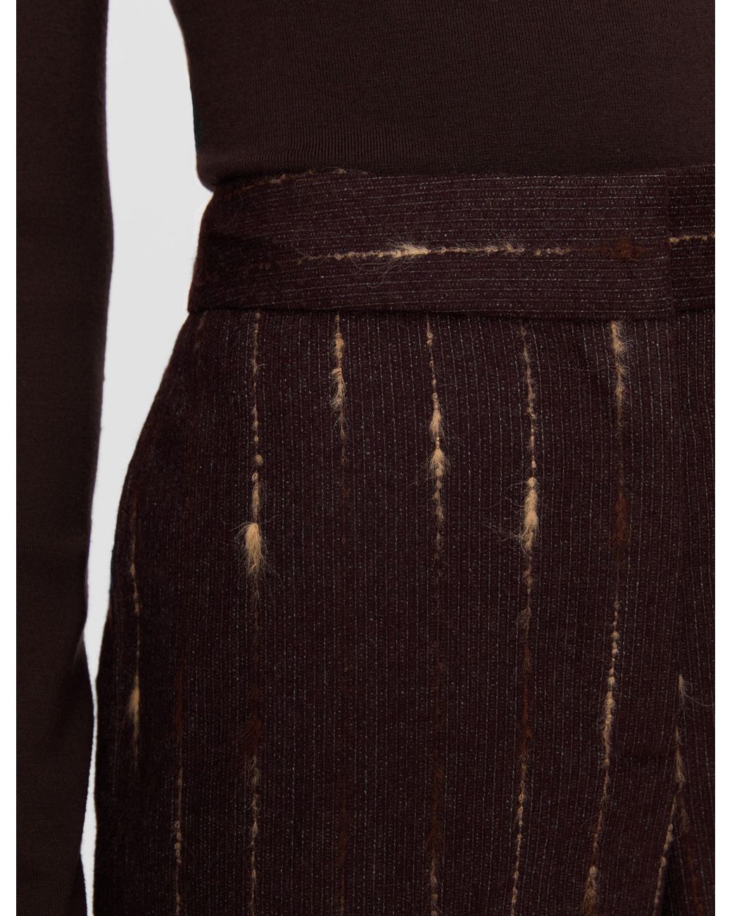 Joseph Brown Isotta Slub Wool Trousers