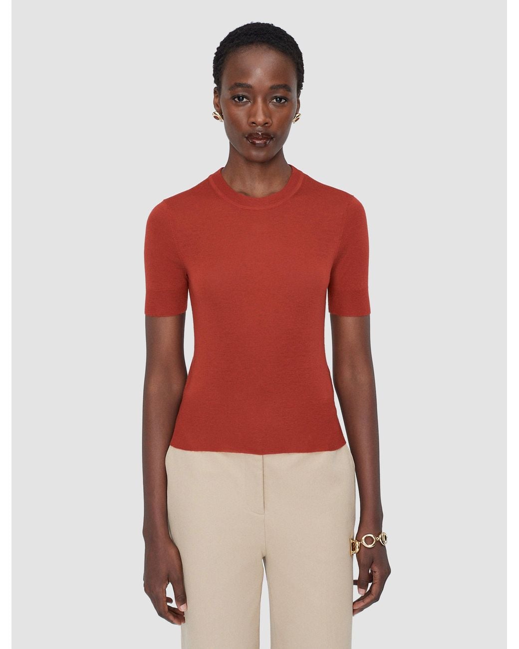 Joseph Red Cashair Top