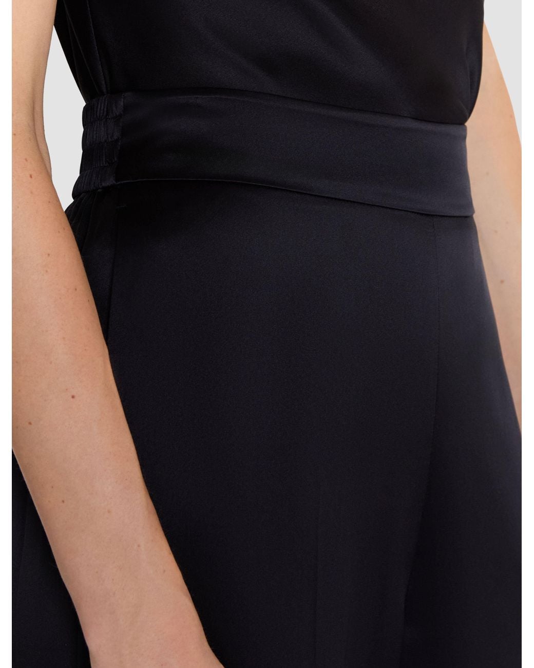Joseph Blue Dijon Silk Satin Trousers