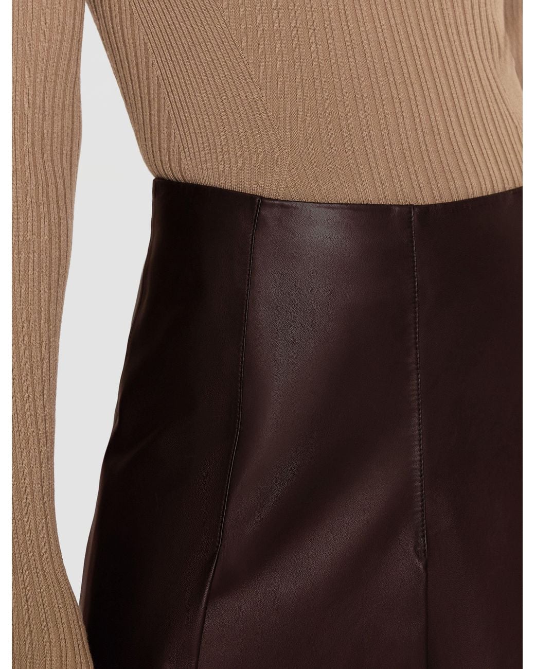 Joseph White Riya Soft Nappa Skirt
