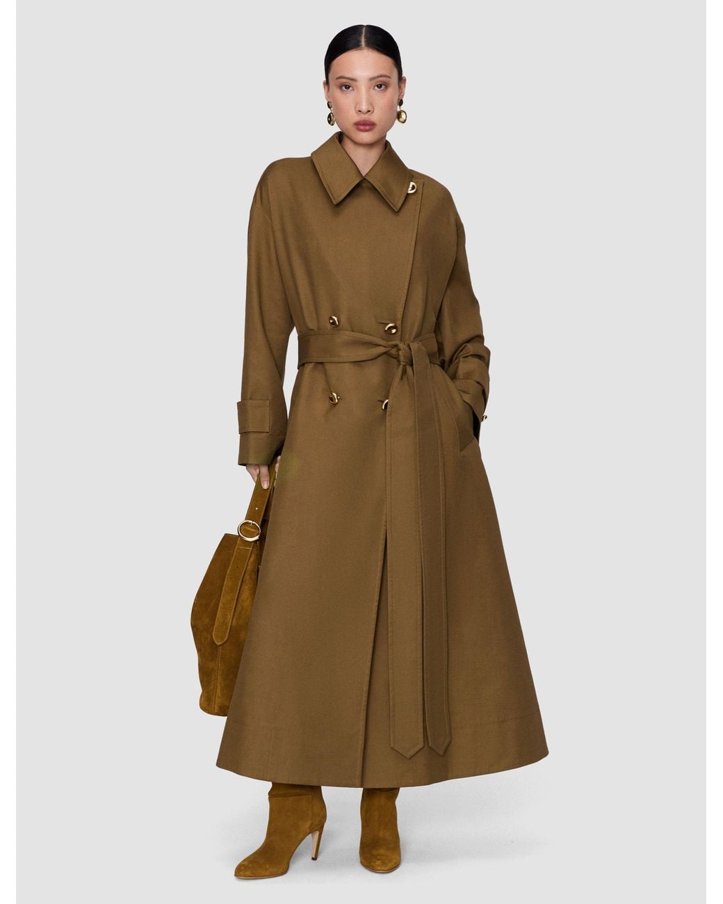 Joseph Natural Ashford Cotton Twill Coat