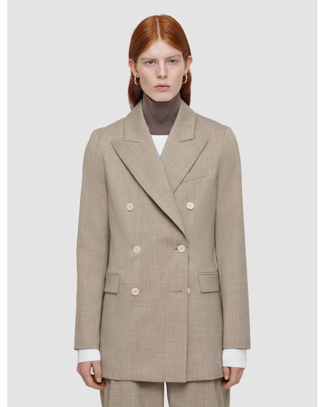 Joseph Natural Valery Melange Wool Jacket