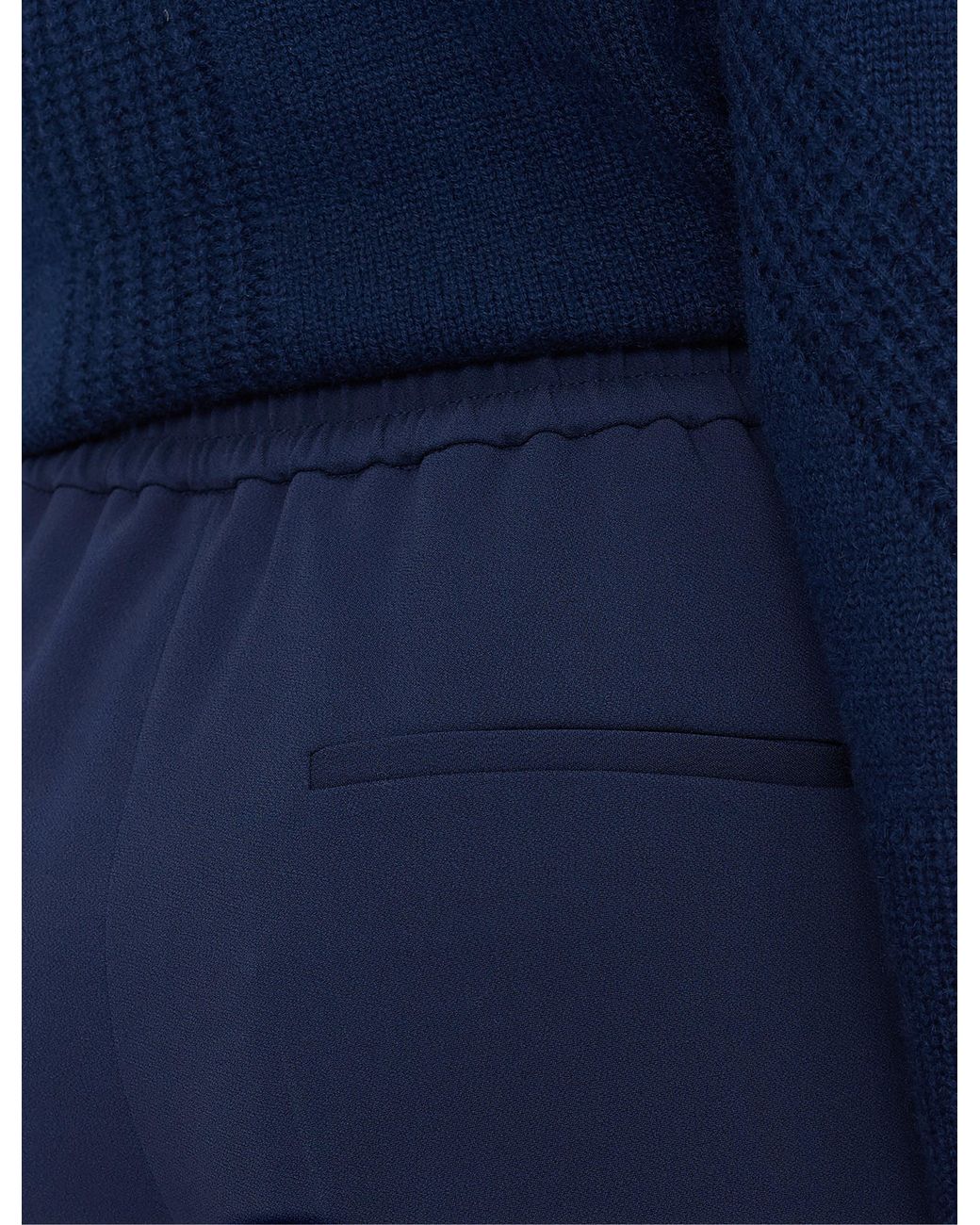 Joseph Blue Pat Comfort Cady Trousers