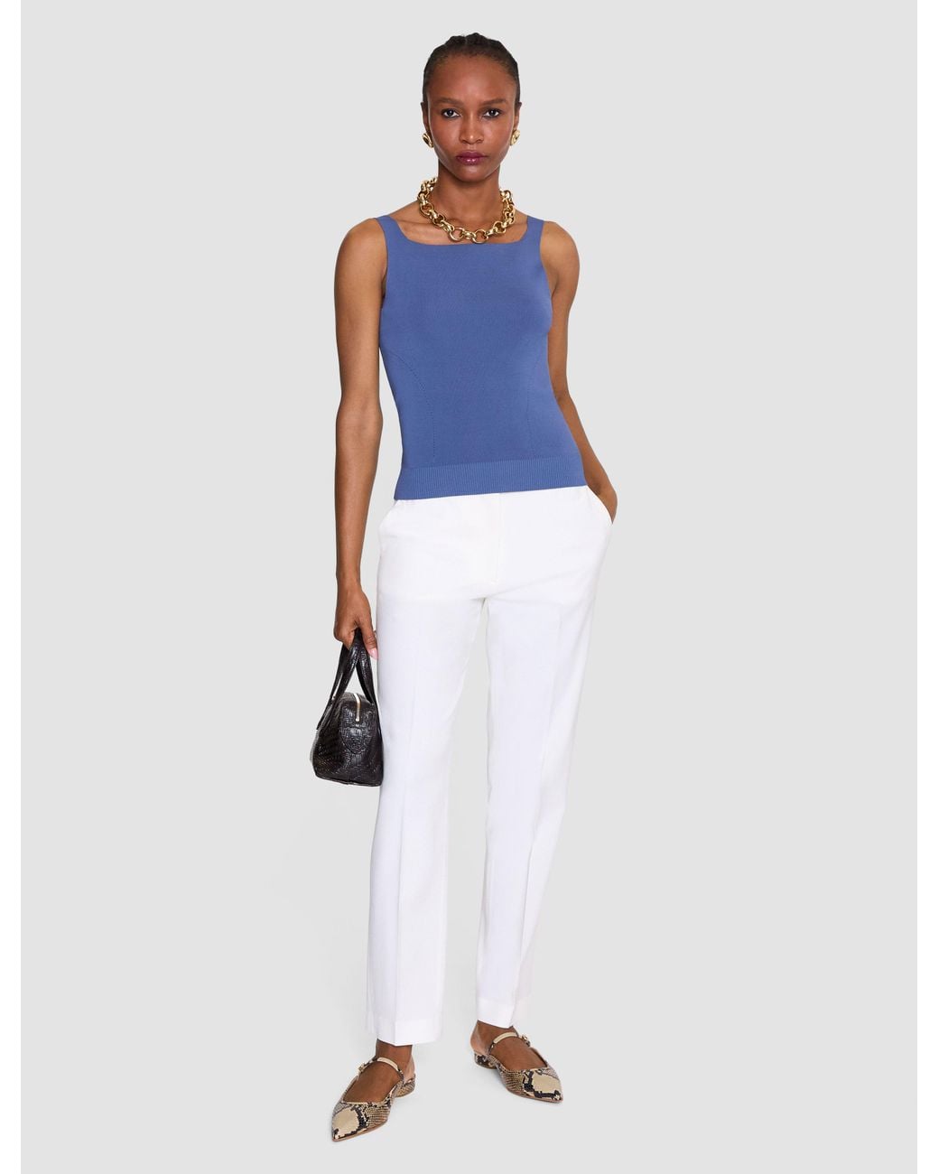 Joseph White Coleman Long Virgin Wool Trousers