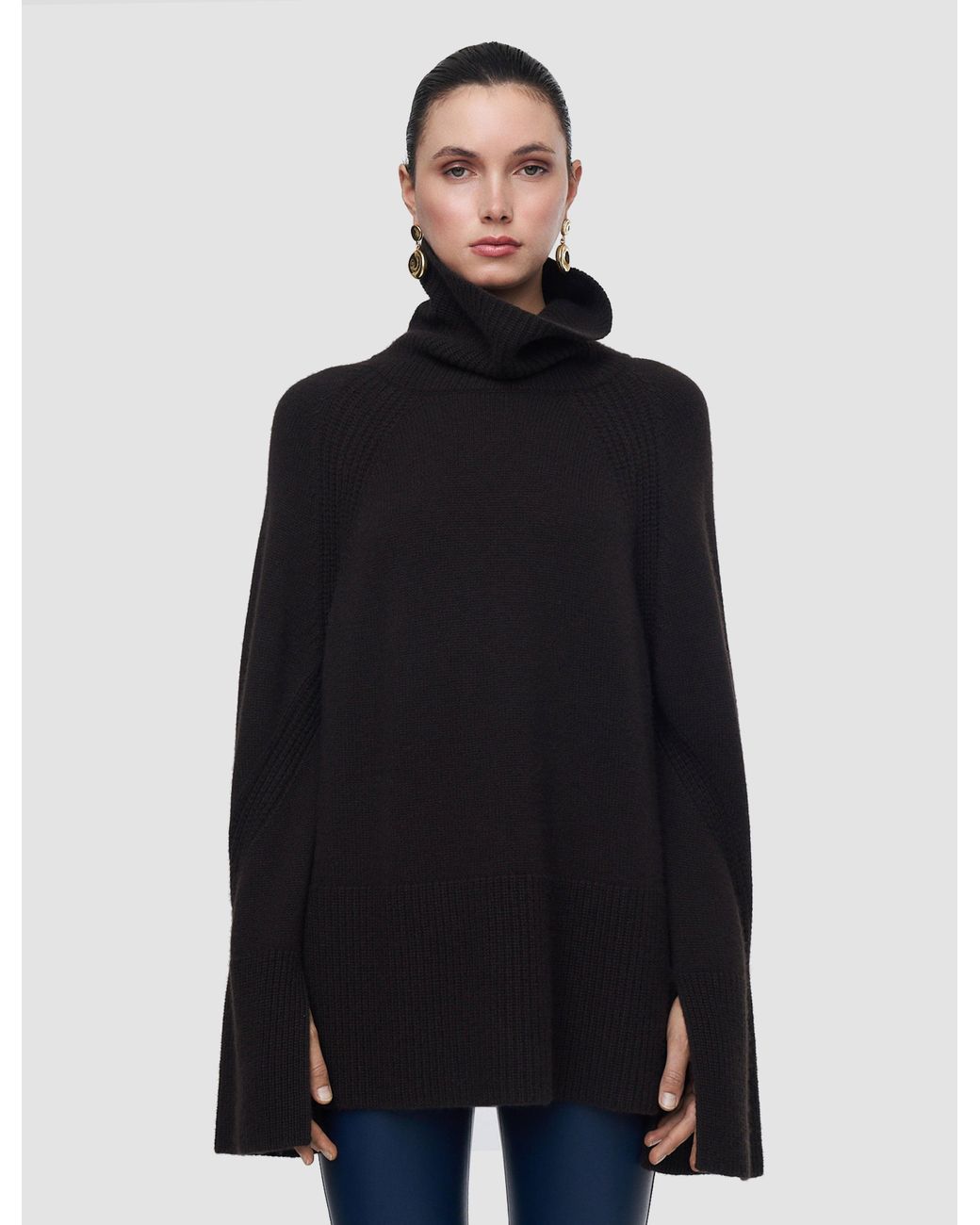Joseph Brown Loftus Pure Cashmere High Neck Jumper